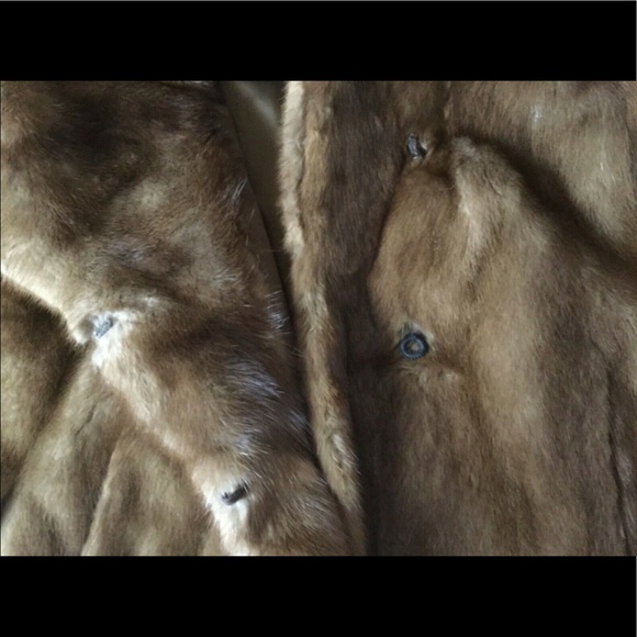Vintage MINK Fur CAPE Stole Autumn Haze S/M/L-OS - Picture 4 of 12